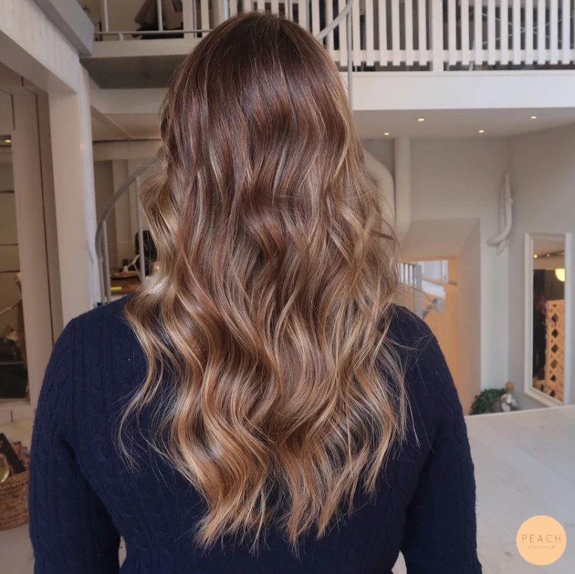 Balayage brunette caramel