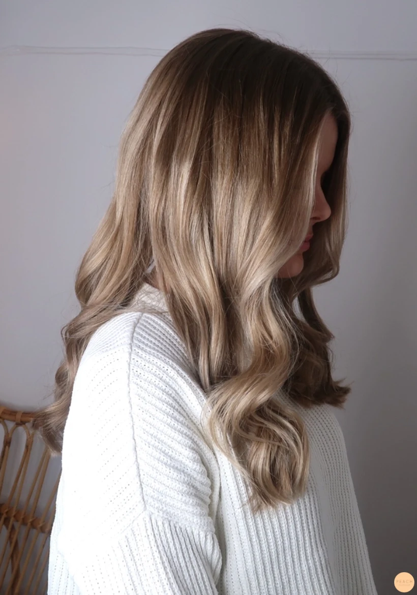Balayage blond beige