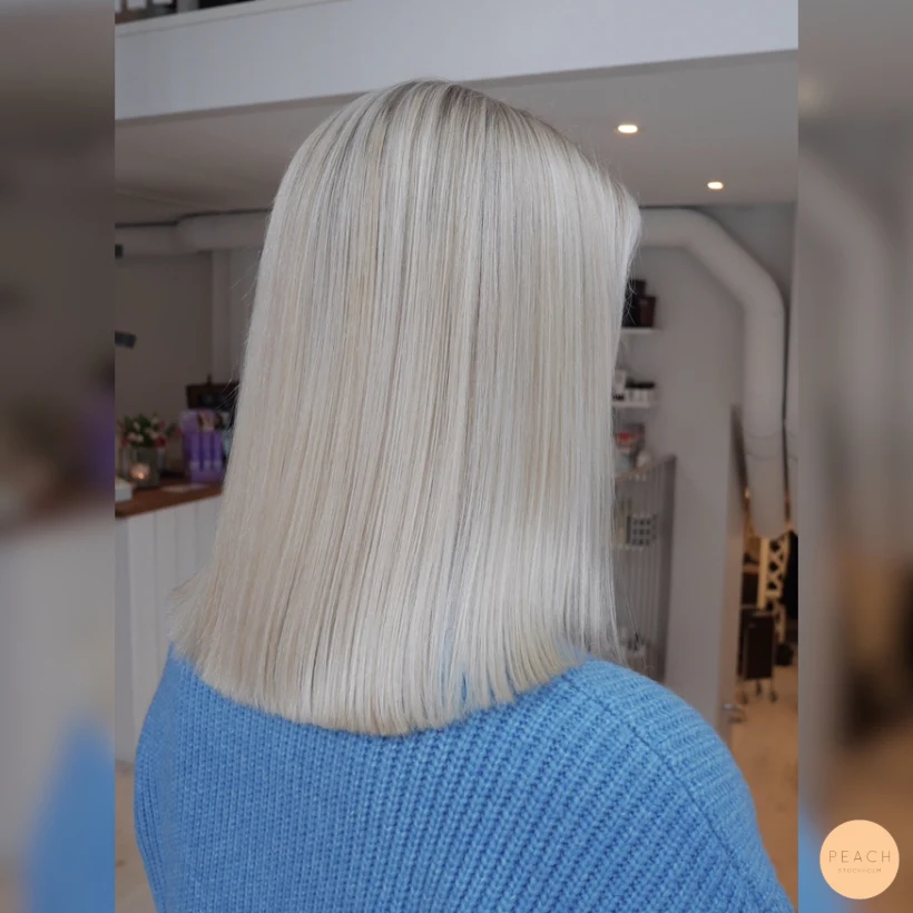 Ice blonde med isblond finish