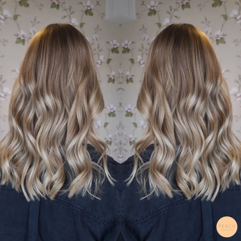 Kall balayage med sval nyansering
