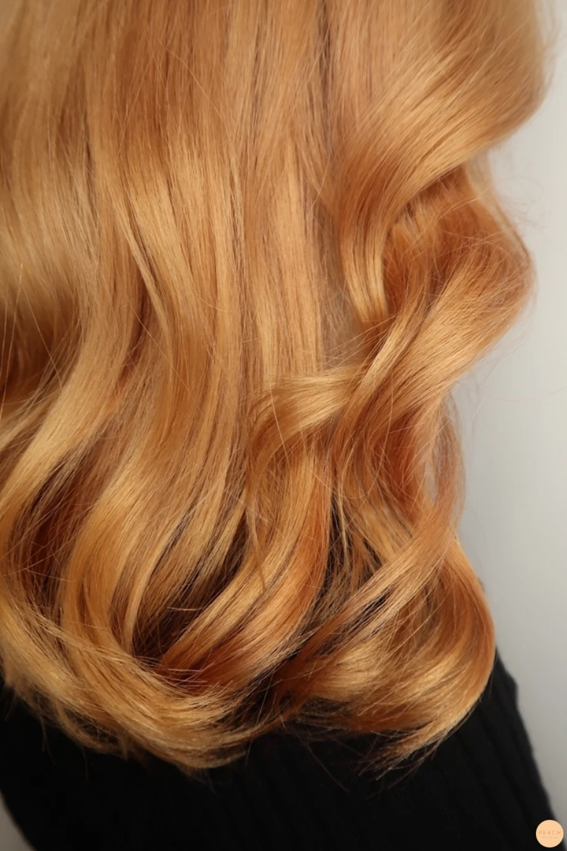 Avfärgning rött hår till blond