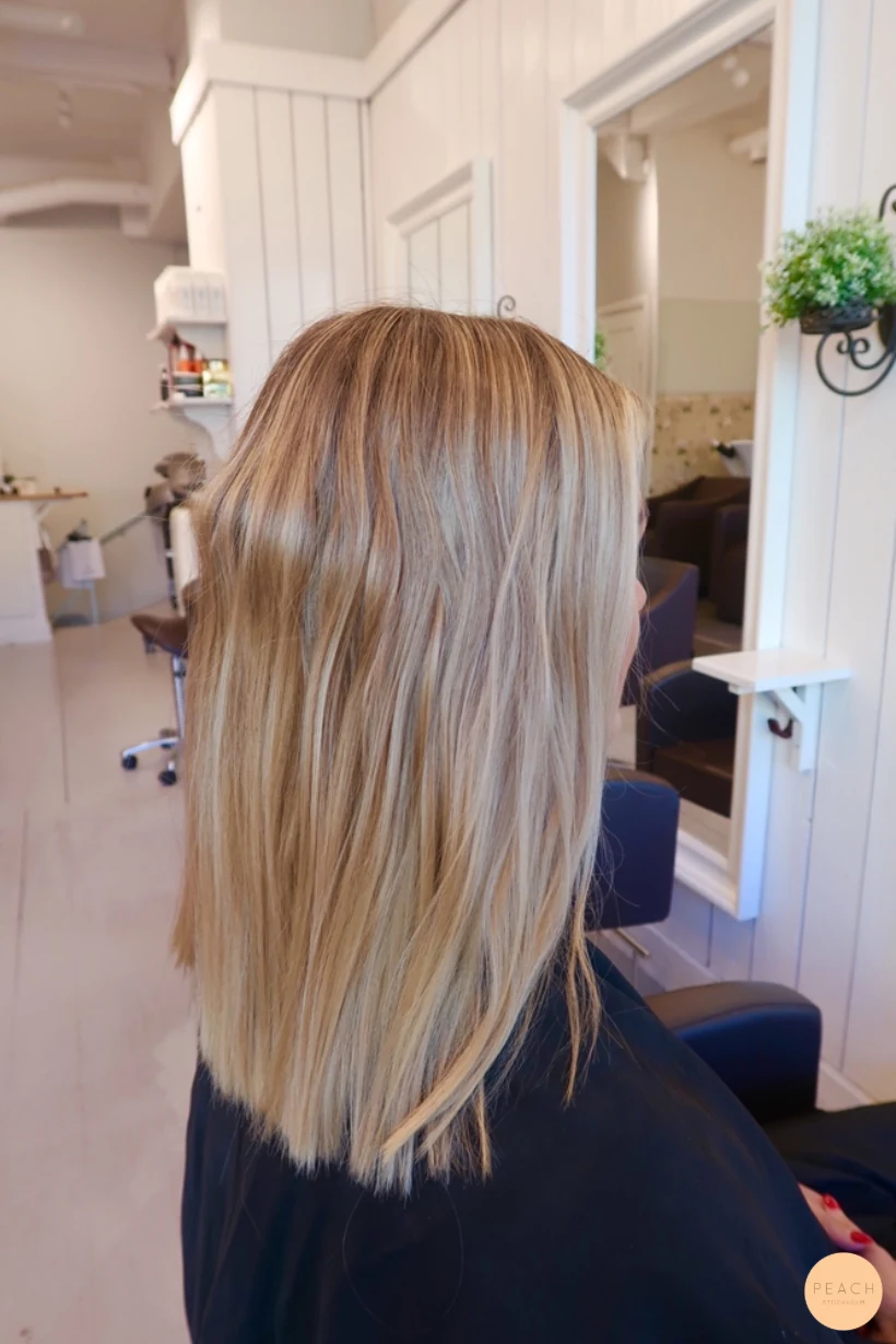 Makeover från blonde till brunette sombre