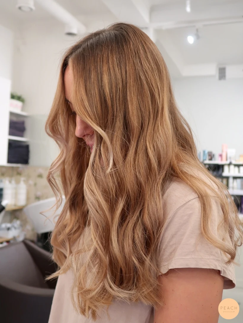 Balayage i mörkt hår – salongsresultat av Louise Zetterberg, 23 augusti 2019