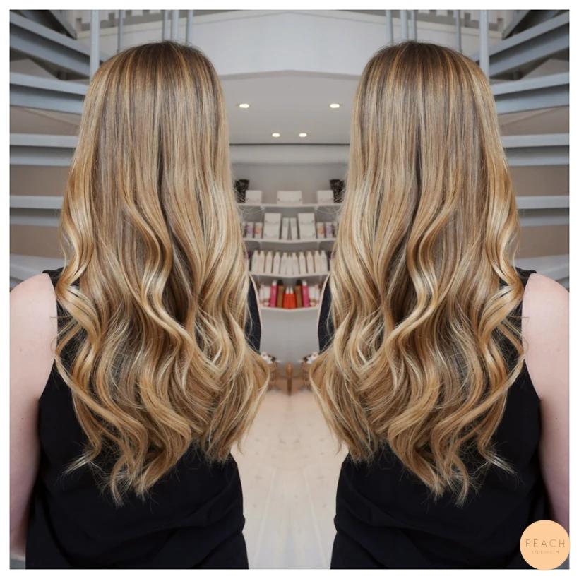 Golden balayage