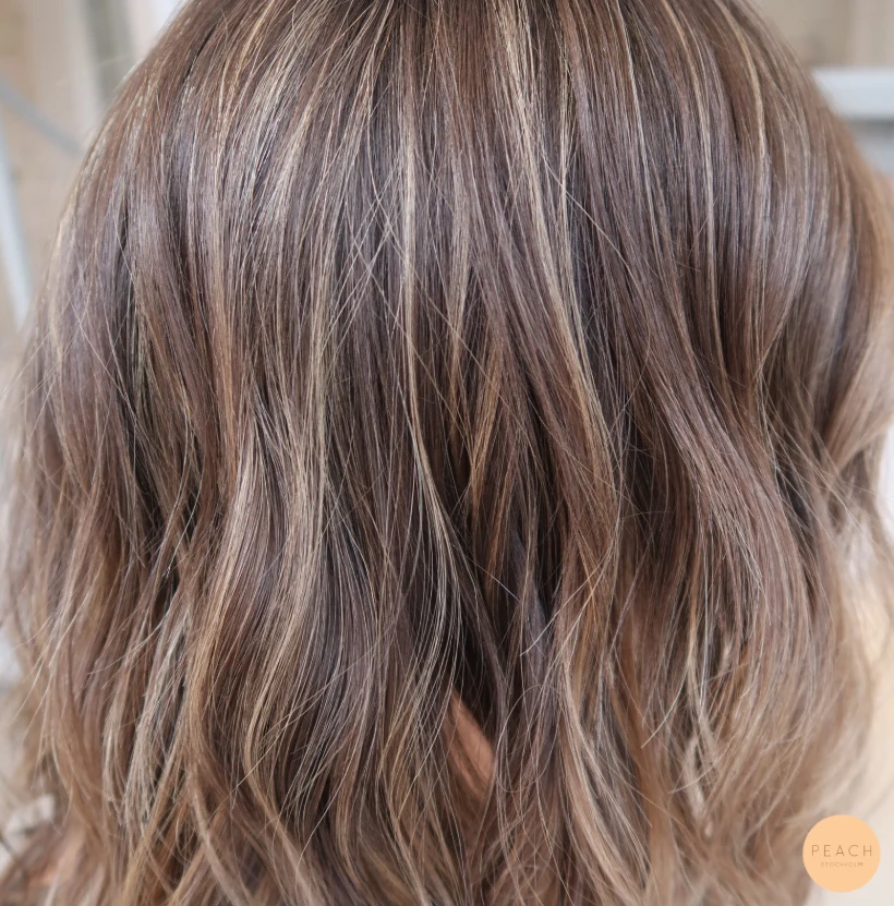 Balayage beige blond
