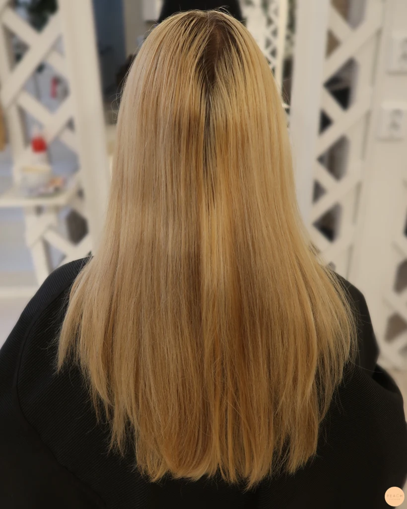 Beige blond hårfärg