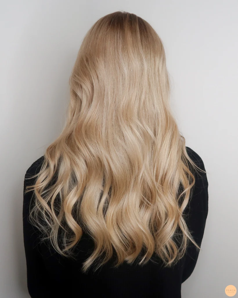 Soft blonde hair