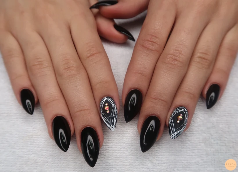 Halloween inspirerade naglar