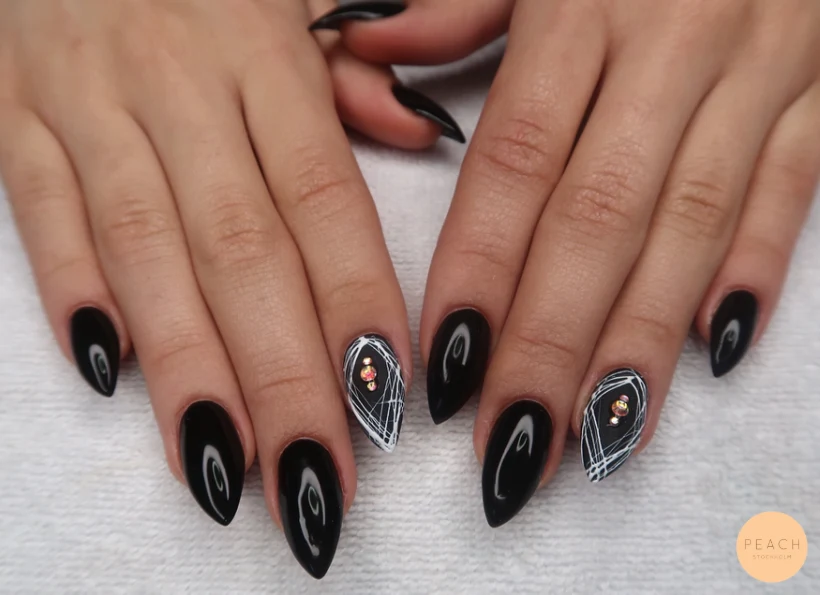 Halloween inspirerade naglar