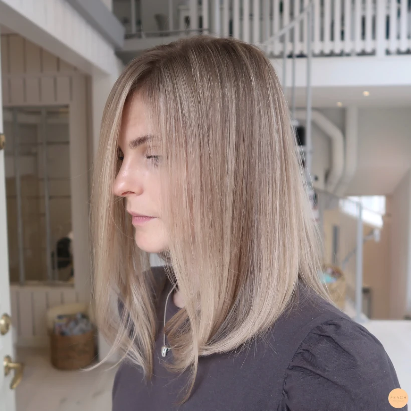 Balayage i kalla toner