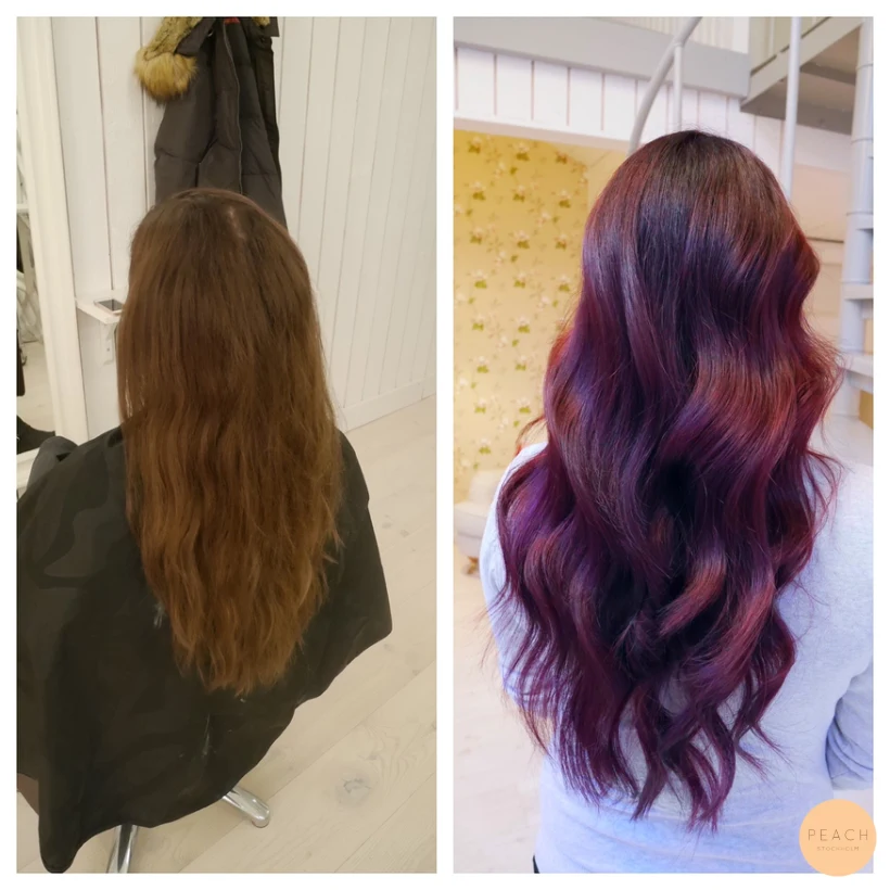 Från blond till lila