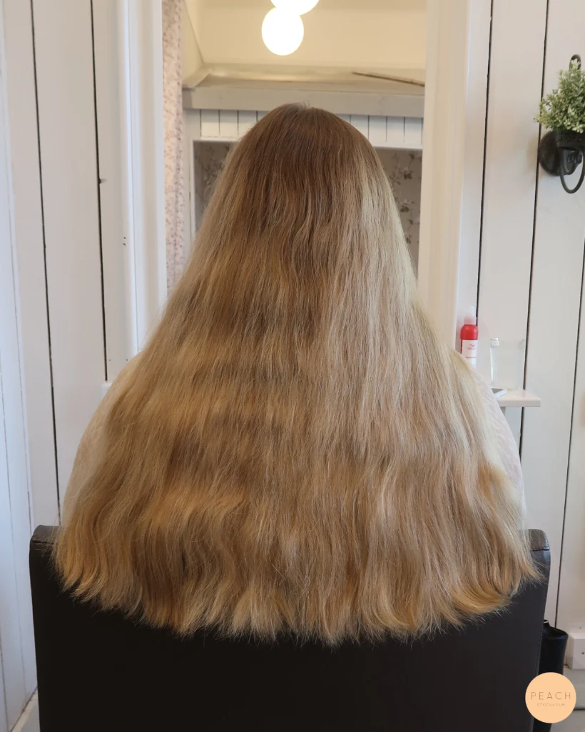 Bronde hårfärg med lowlights och highlights