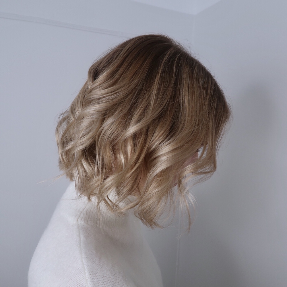 Balayage blond med Olaplex