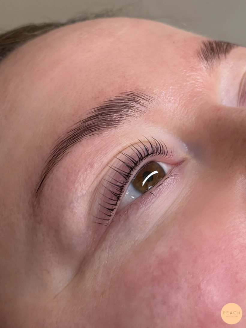 Lashlift browlift före efter