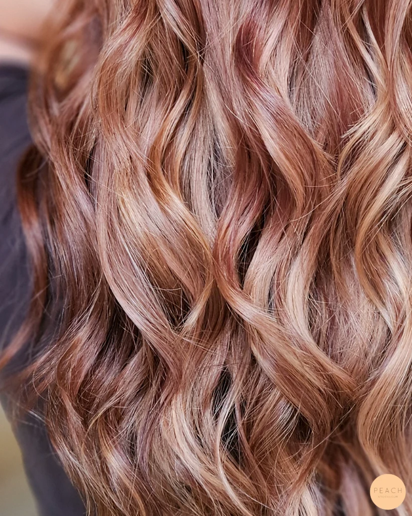 Golden rose hair