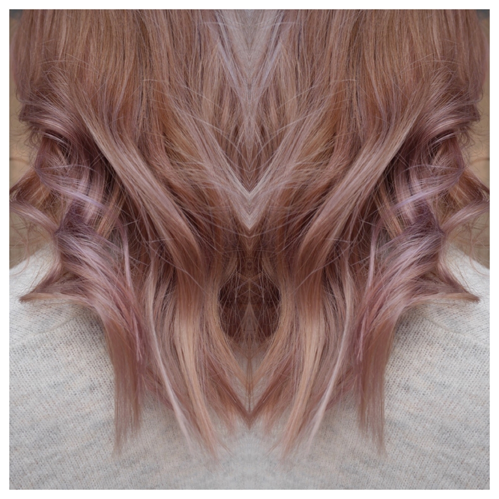 Smokey pink hair