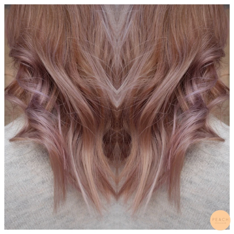 Smokey pink hair