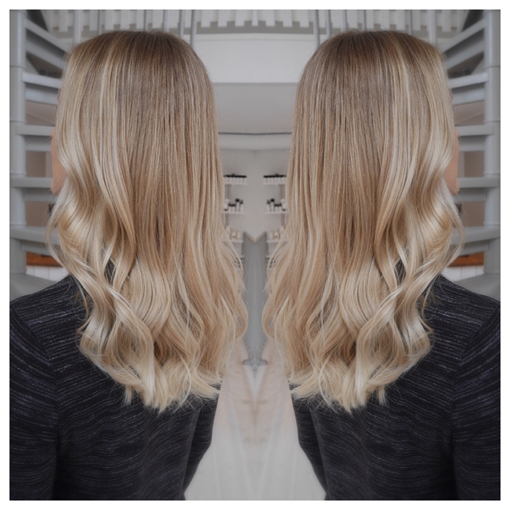 Balayage - kall blond hårfärg