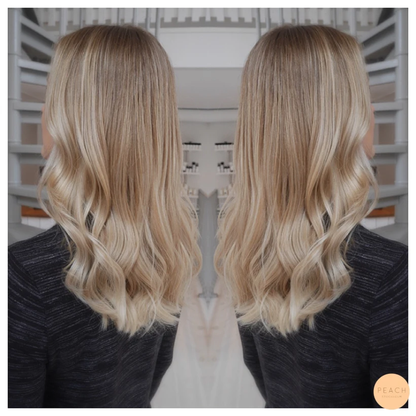 Balayage - kall blond hårfärg
