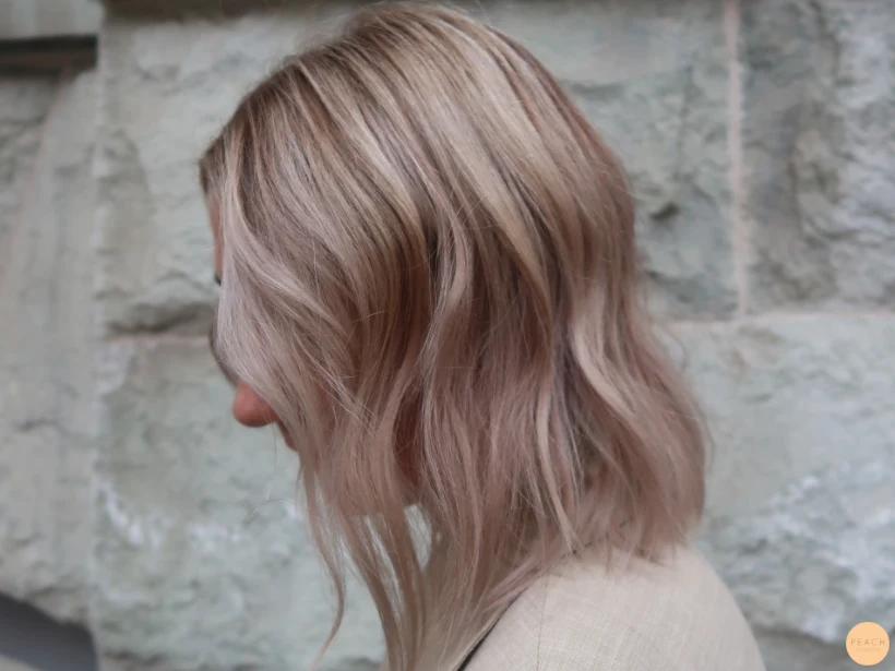 Höstig blond hårfärg