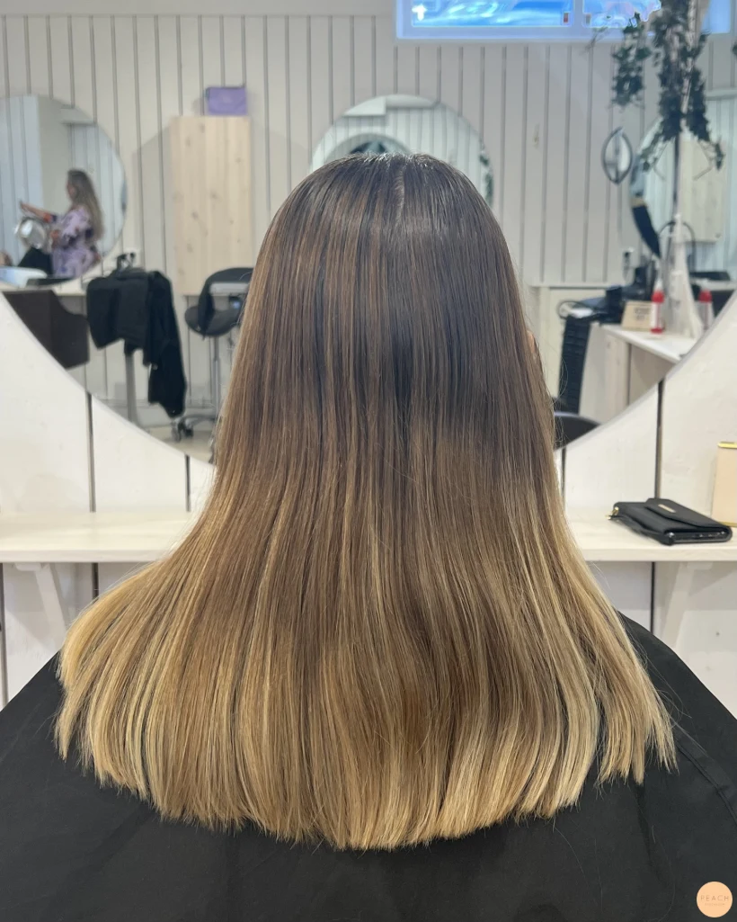 Balayage bronde hair
