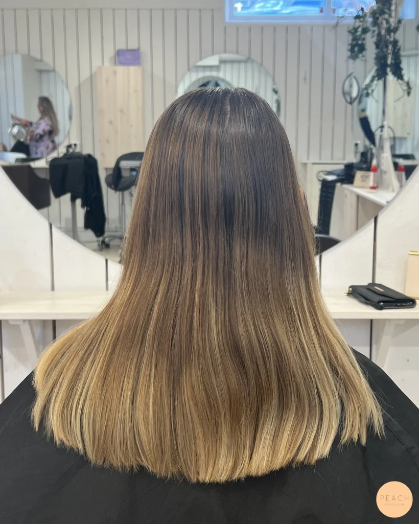 Balayage bronde hair