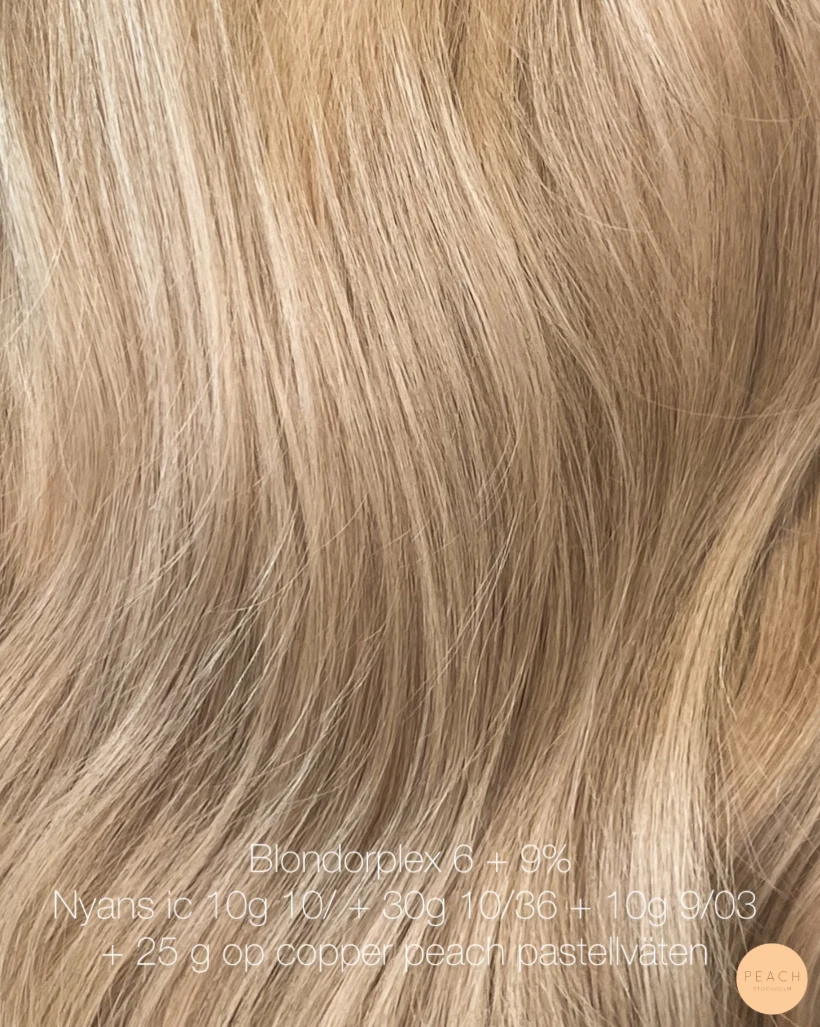 Varm blond hårfärg 🔆🍑