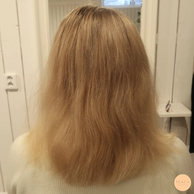 Blond rosa koppar lob