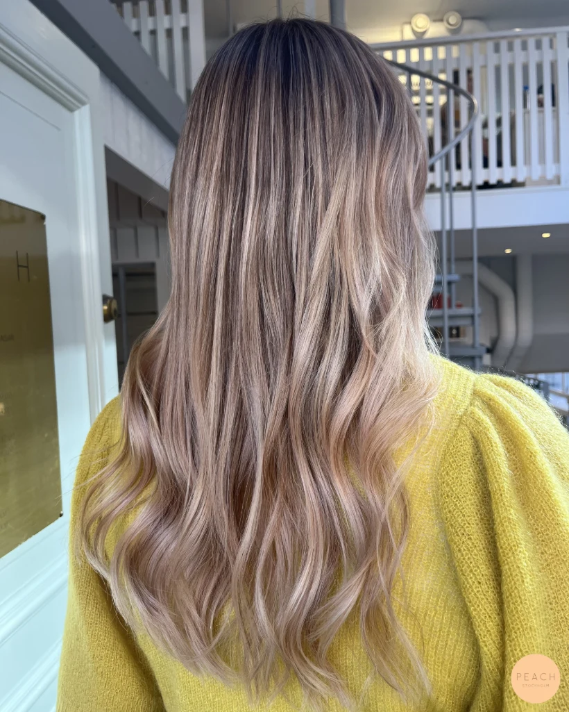 Rose blonde hair color