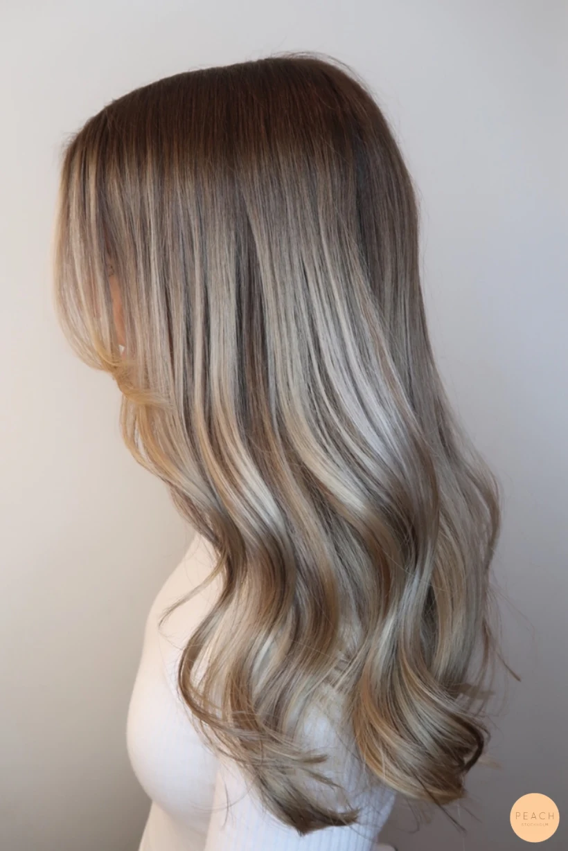 Kall blond hårfärg med slingor – inspiration 3 april 2018