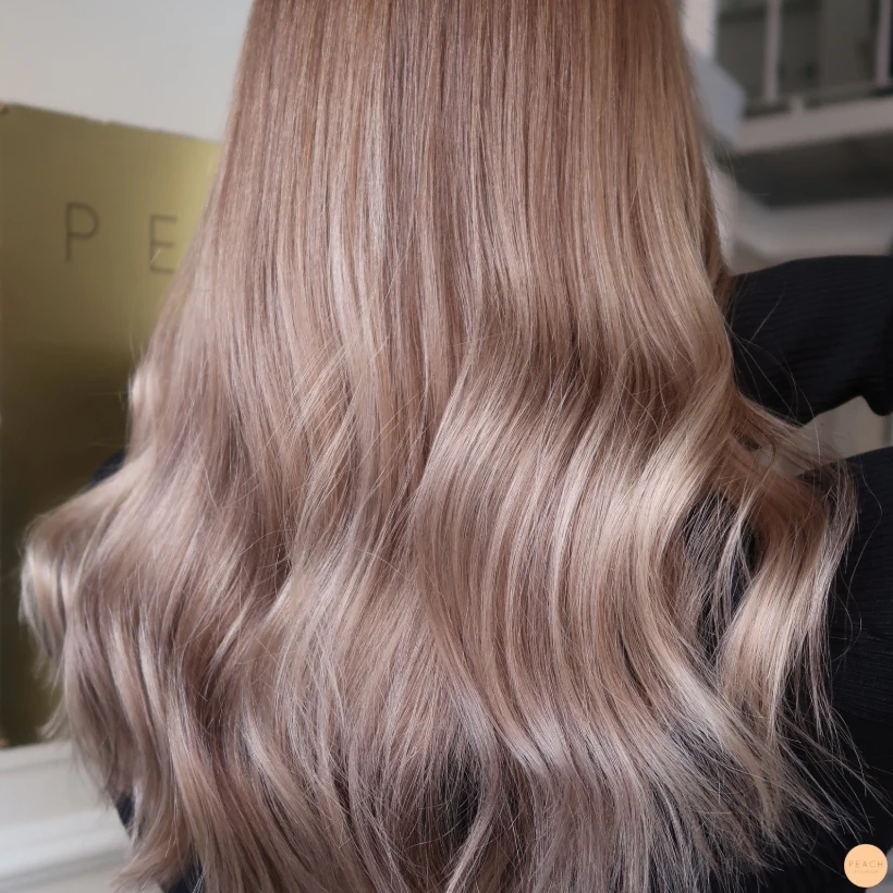 Balayage mörkblond