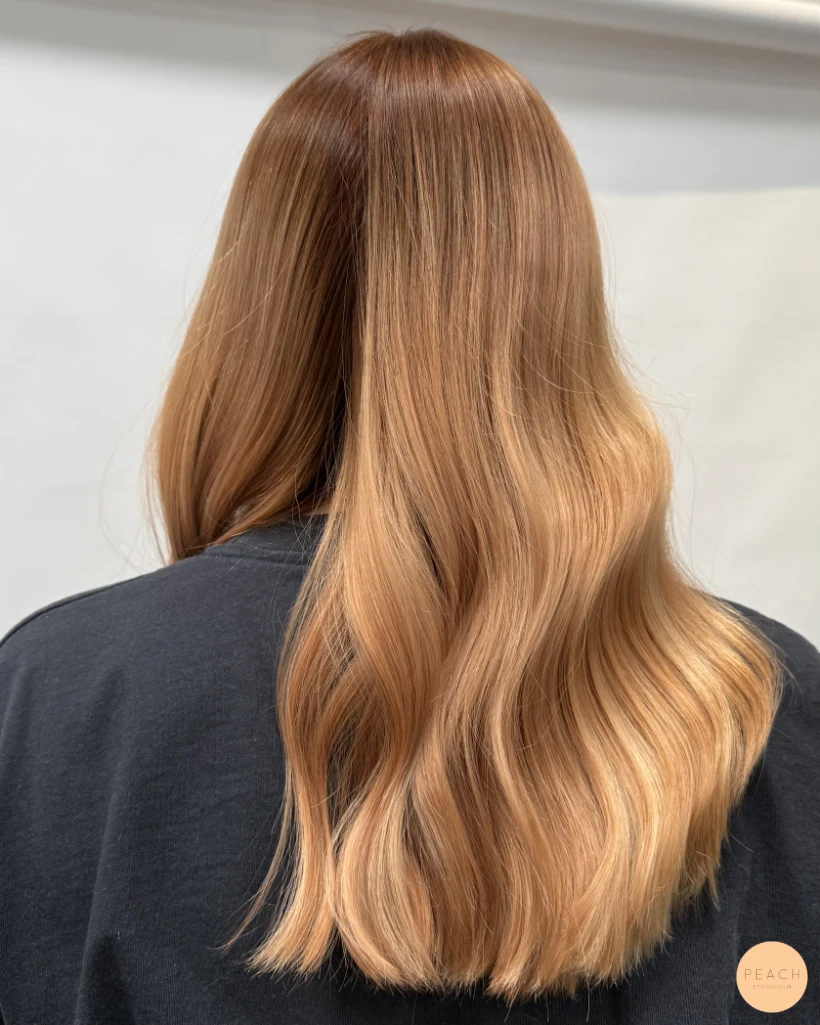Strawberry peach hair Molly Sandén