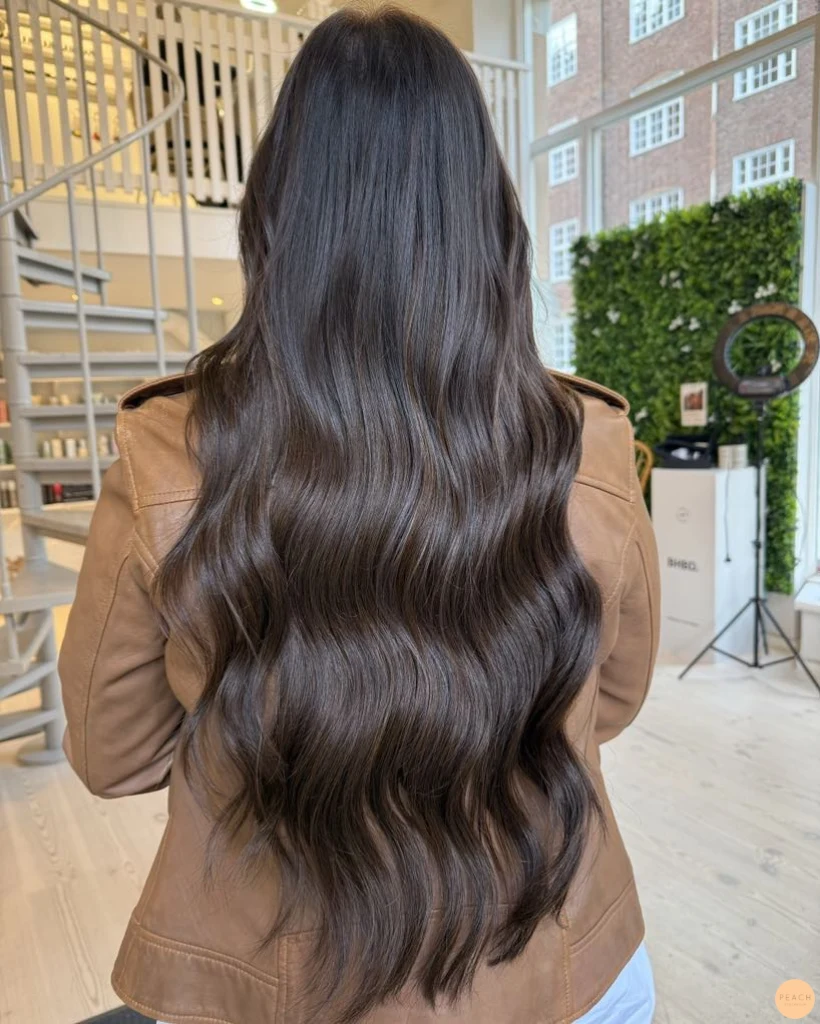 Coffee brown hair