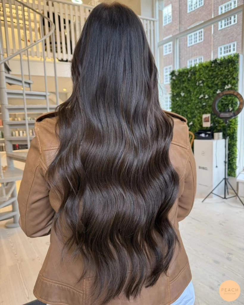 Coffee brown hair
