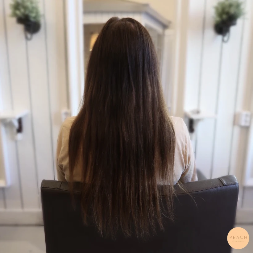 Varm balayage med slingor