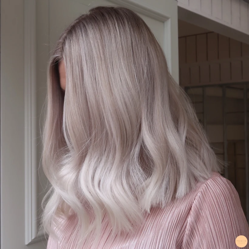 Kall blond hårfärg lob