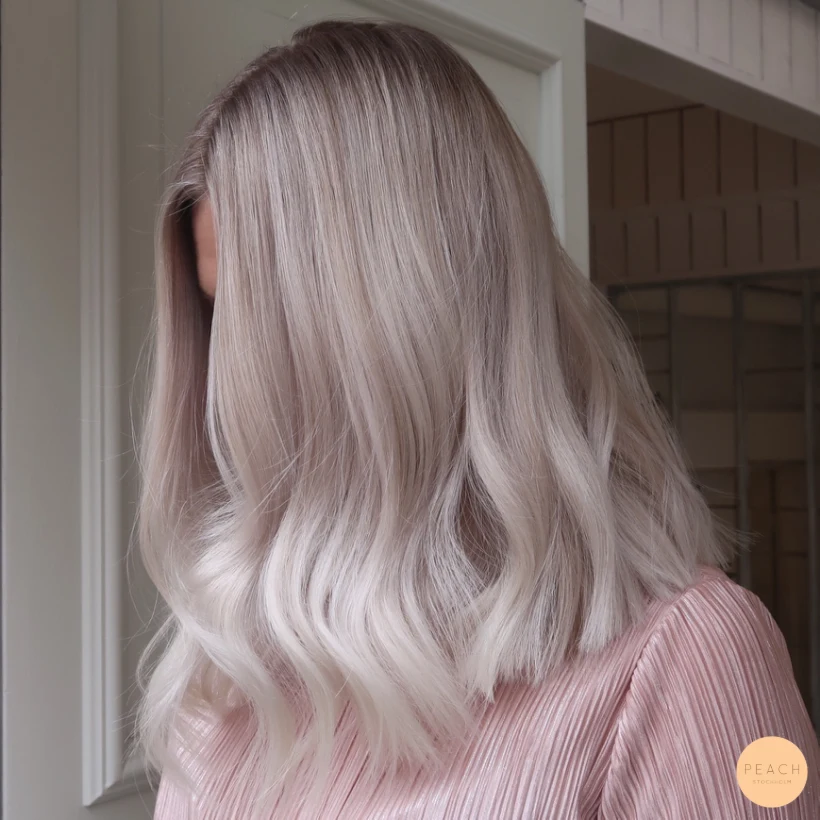 Kall blond hårfärg lob