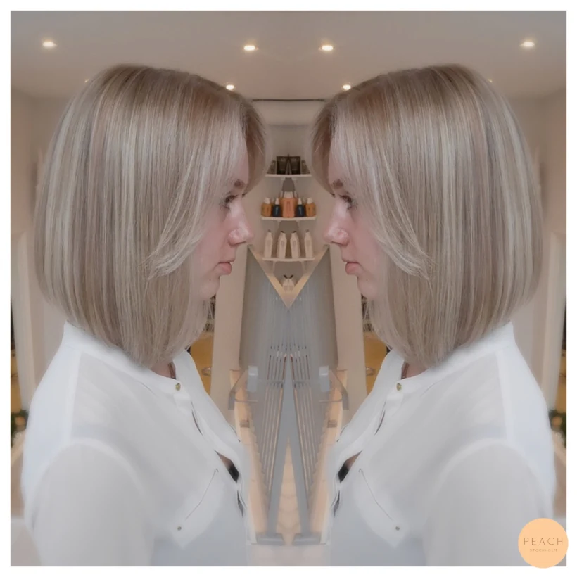 Naturlig blond med highlights och lowlights