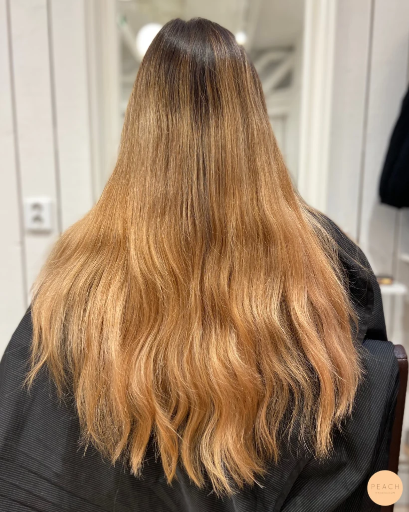 Mörkare balayage med faceframe