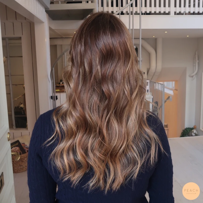 Balayage brunette caramel