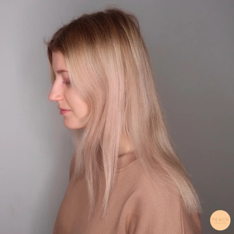 Hairtalk extensions med mjuk gråhårsövergång