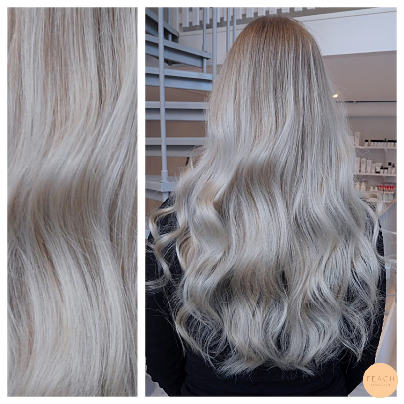 Silverblont hår