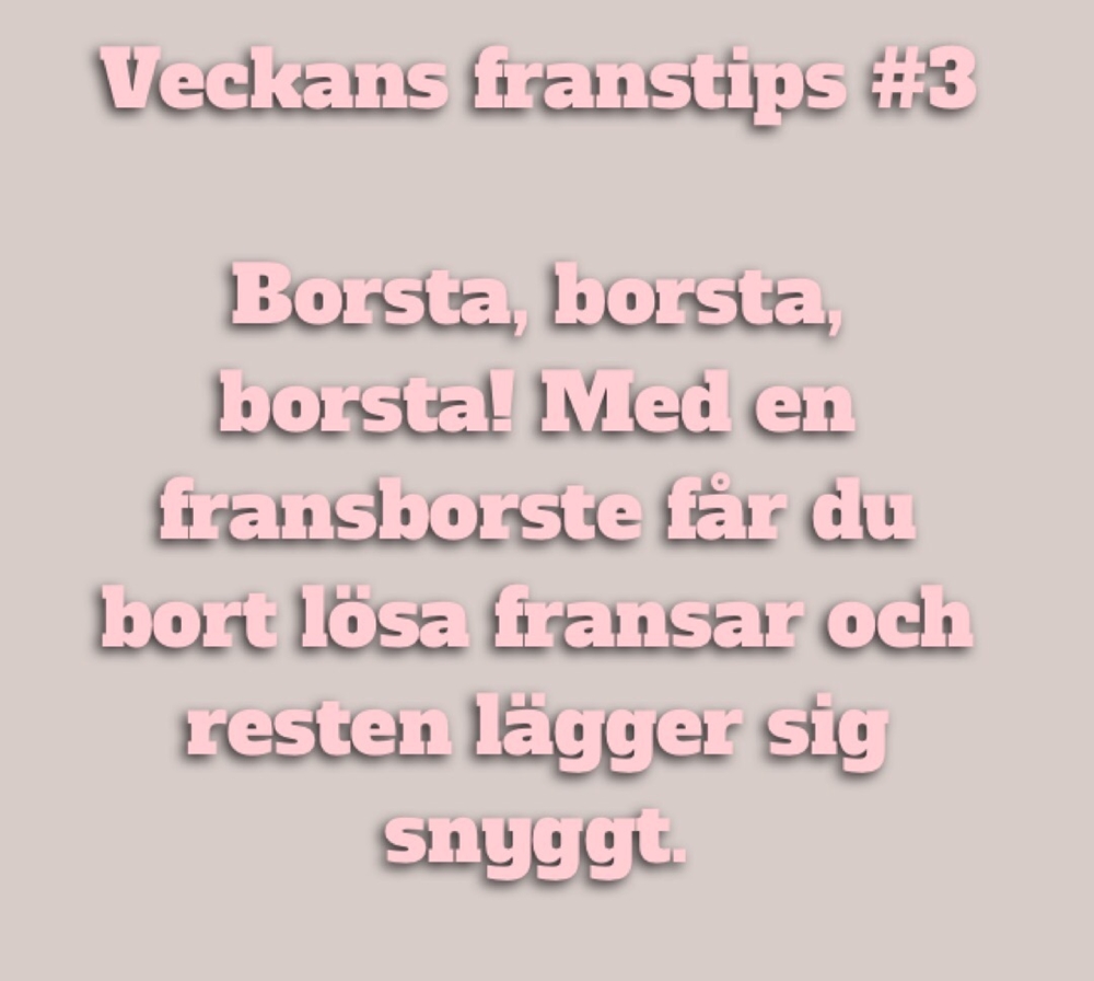 Veckans franstips #3