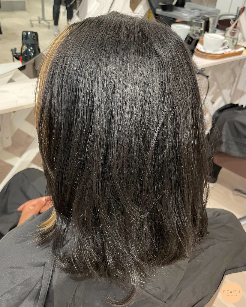 Block color hair