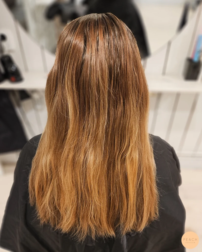 Copper winter hair