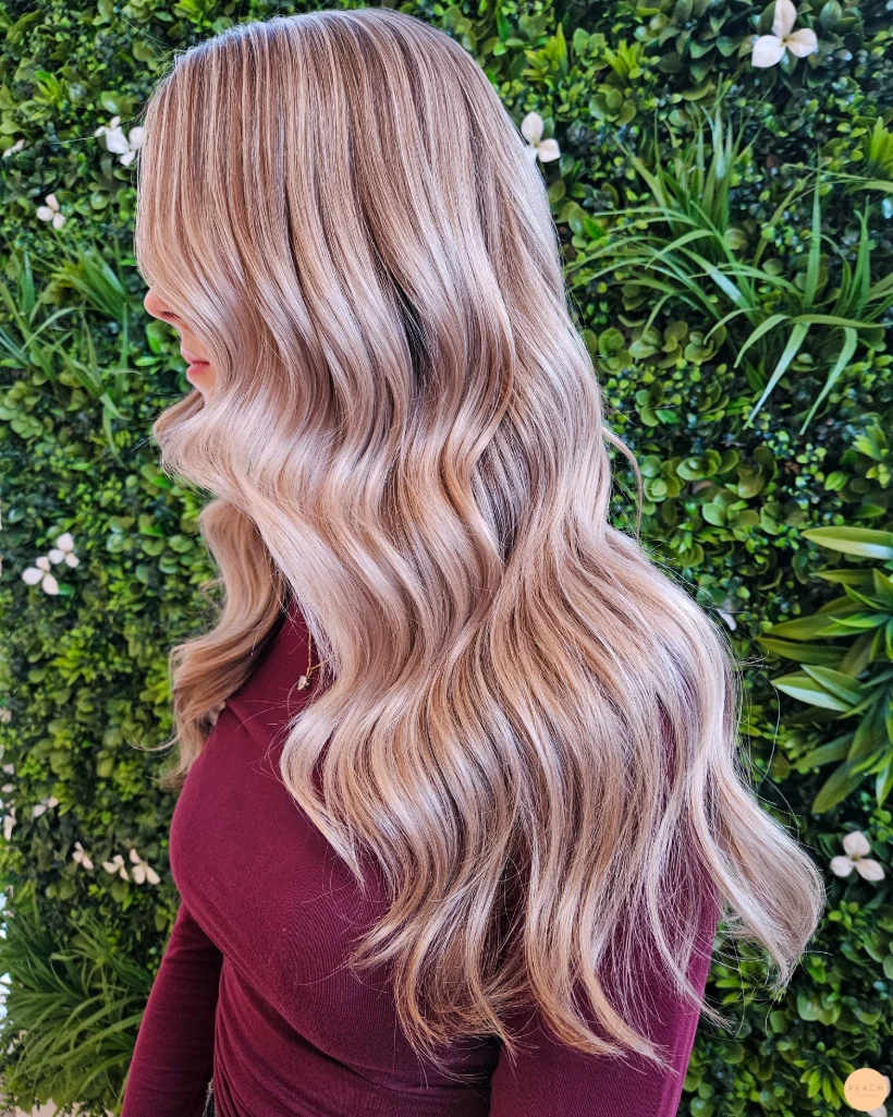 Creamy blonde hair makeover