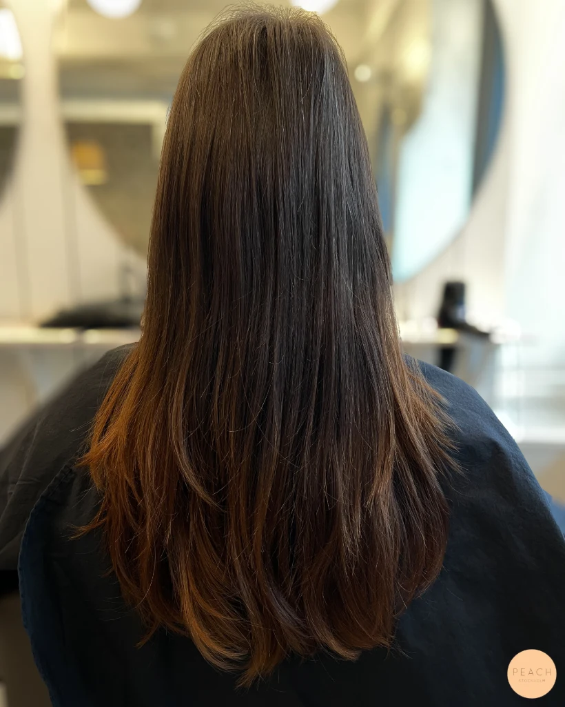 Karamellblond hårfärg med karamelltoner
