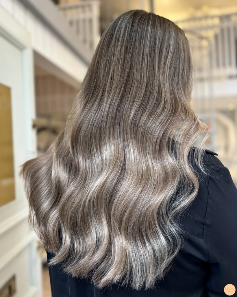 Balayage mörkt hår