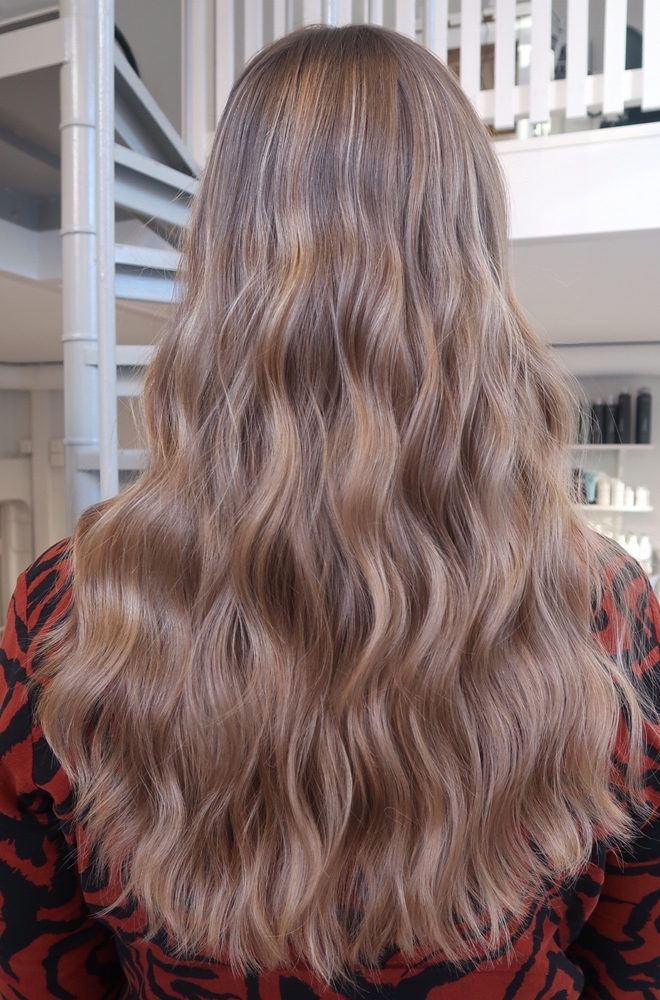 Balayage varm blond