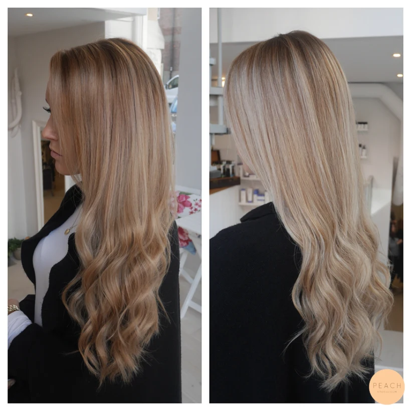 Olika blonda toner i olika ljus